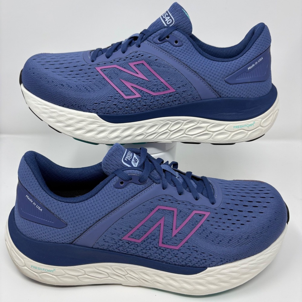 New Balance 1540 Women's Size 10D Wide Blue White Running Shoes (W1540NS4) - Picture 2 of 8